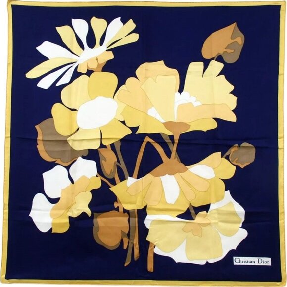 096157BO (S1) Christian Dior Scarf Multicolor Silk - Picture 1 of 11